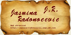 Jasmina Radonoćević vizit kartica